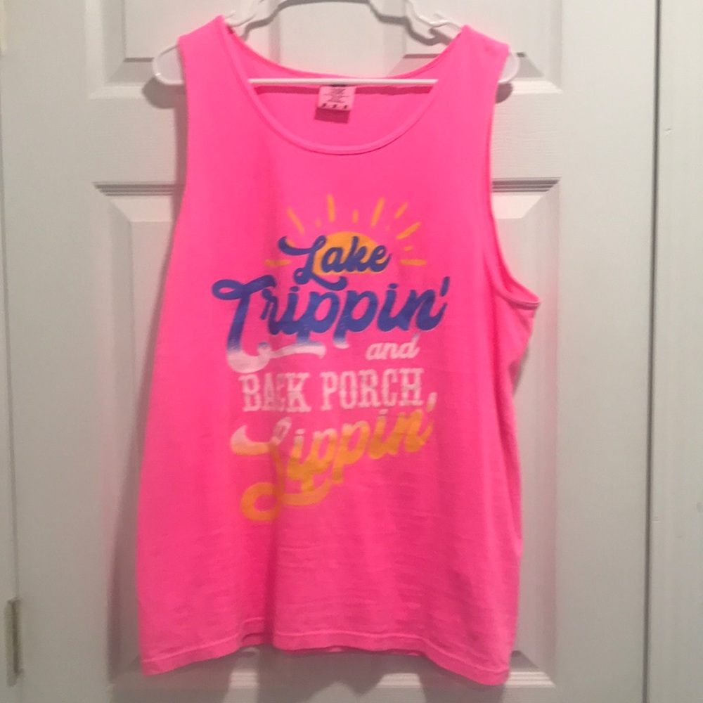Lake Trippin and Back Porch Sippin Tank Top
